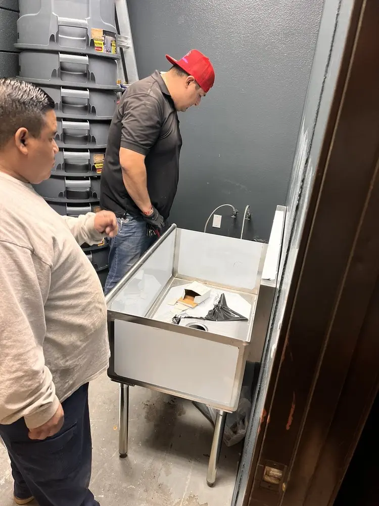 Commercial plumbing and sink installation in Cherry Creek